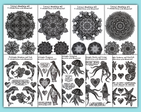 DIGITAL DOWNLOAD 50%-OFF Full Mandala/Zentangle Bundle!