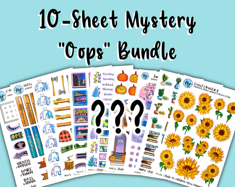 DISCOUNTED 10-Sheet "Oops" Mystery Sticker Bundles!