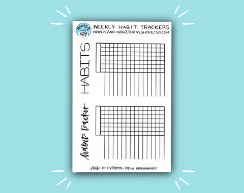 Weekly Habit Trackers