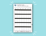 DIGITAL DOWNLOAD Large Blank Calendar (12 color options!)