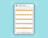 DIGITAL DOWNLOAD Large Blank Calendar (12 color options!)
