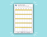 Large Blank Calendar (12 color options!)