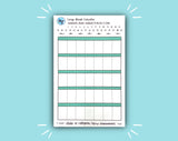 DIGITAL DOWNLOAD Large Blank Calendar (12 color options!)