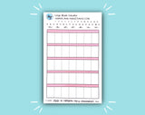 DIGITAL DOWNLOAD Large Blank Calendar (12 color options!)