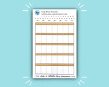 DIGITAL DOWNLOAD Large Blank Calendar (12 color options!)