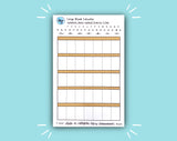 Large Blank Calendar (12 color options!)